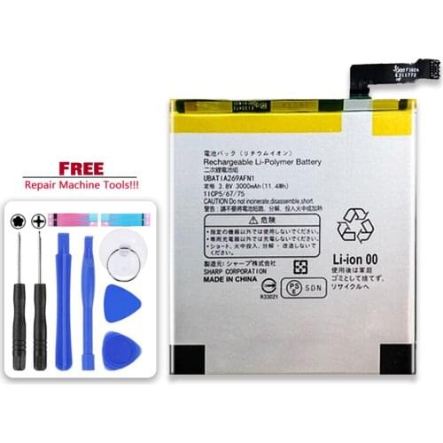 UBATIA269AFN1 (7line) Replacement Battery 3000mAh For Sharp Aquos Zeta SH-04H Xx3 SHV34 506SH AQUOS P1 P1X Mobile Phone