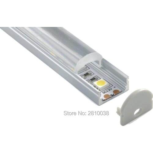 10 X 1M Sets/Lot 60 degrees beam angle shape aluminum profile led U type aluminium led profile housing for wall lighting
