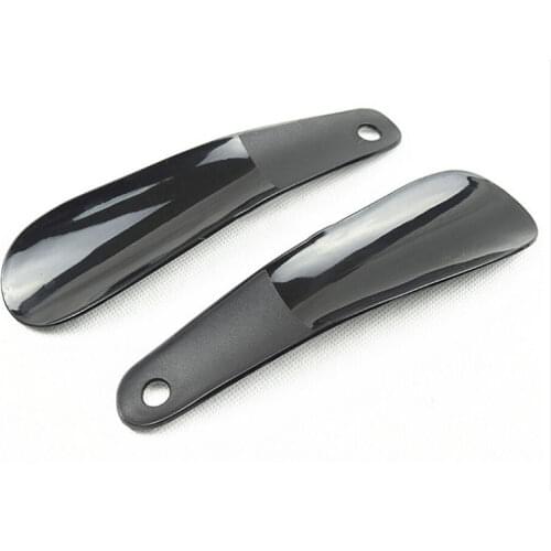 16cm Shoe Horns Professional Black Plastick Shoe Horn Spoon Shape Shoehorn Shoe Lifter Flexible Sturdy Slip 5Colors