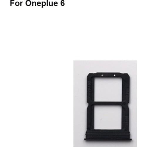 2PCS For Oneplus 6 New Tested Sim Card Holder Tray Card Slot For One plus 6 Six Sim Card Holder Replacement Parts For Oneplus6