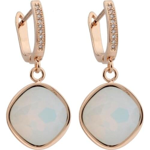 2020 trend Unusual Earrings Artificial Zircon Long Dangle Earrings 585 Rose Gold Womens earrings Wedding Party Korean fashion