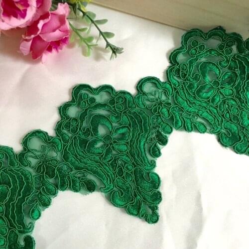 3Y/Lot Green can bone lace for wedding decoration 3D lace fabric handmade accessories TX991