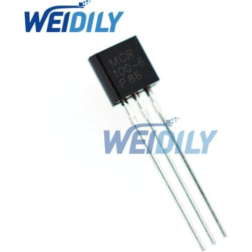 50PCS/Lot Transistor MCR100-6 100-6 MCR100 Triode TO-92 0.8A 400V New
