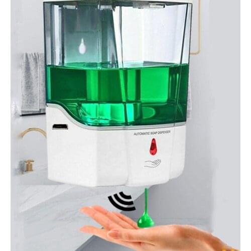 700ml Capacity Automatic Soap Dispenser Touchless Sensor Hand Sanitizer Detergent Dispenser Wall Mounted For Bathroom Kitchen