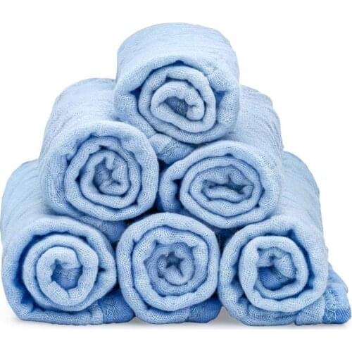 Baby Muslin Burp Cloths 3 Pack Large 100%Cotton Burp Cloths Hand Washcloths 3 Layers Extra Absorbent and Soft Newborn Bibs