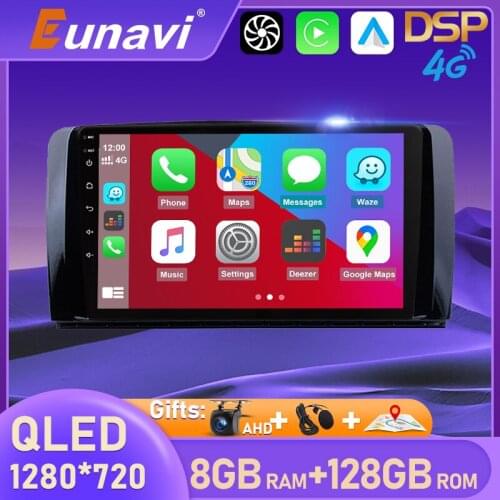 Eunavi 2 Din Android Car Radio Multimedia Player For Mercedes Benz AMG/R Class W251 R280 R300 R320 R350 Auto GPS Audio 4G NO DVD