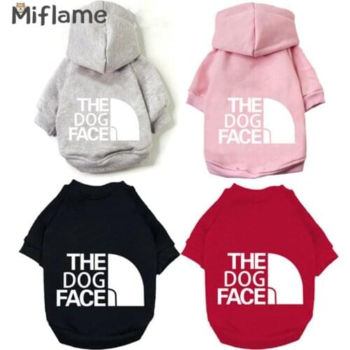 Miflame 2021 Fashion Dog Clothes Solid Pet Hooded Outfit French Bulldog Bully Costume Handsome Small Dogs Hoodies Puppy Clothing