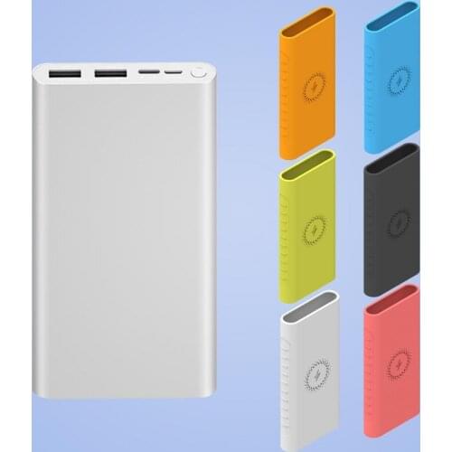 New Silicone Protector Case For xiao mi powerbank 10000mAh PLM11ZM Wireless Powerbank Accessories Case WPB15ZM and PLM13ZM Case