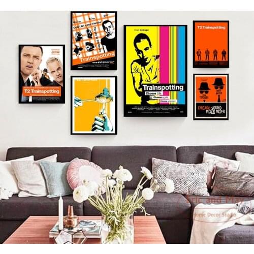 Trainspotting Classic Movie Posters And Prints Canvas Painting Pictures On The Wall Nordic Decoration Home Decor Quadro