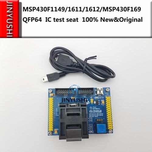 Clamshell MSP430F1149/1611/1612/MSP430F169 QFP64 YAMAICHI IC Burning seat Adapter testing seat Test Socket test bench
