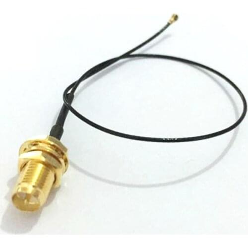 RP-SMA Female Jack to IPX IPEX U.FL MHF4 RF Jumper Cable OD 0.81mm for PCI WIFI Card Wireless Router 20cm Length