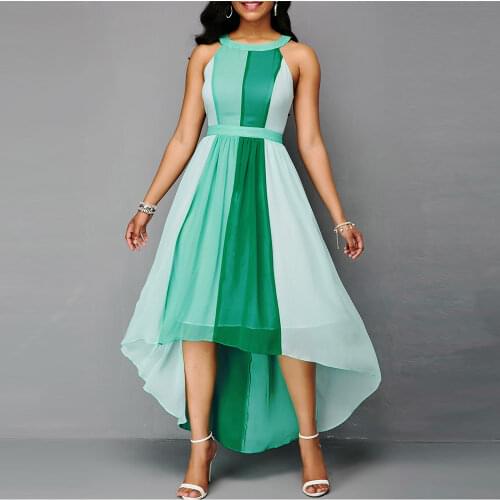 Chiffon Woman Dress 2021Summer Elegant Sexy Off Shoulder Long Party Dress Casual Plus Size Slim Patchwork Ball Gown Maxi Dresses
