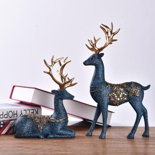 European home decoration Deer resin crafts ornaments Cabinet porch TVcabinet accessories wine cabinet porch craft gift ornaments