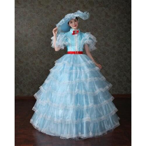 Gone with the wind Scarlett O'hara cosplay dress ball gown civil war dress gown cosplay costume dress