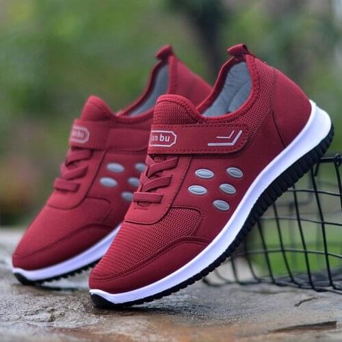 Women Spring Mesh Buckle Vulcanize Shoes Woman Sneakers Slip On Flat Female Solid Fashion Casual Platform Ladies Shoes New890