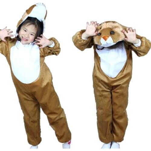 Animal Lion King Cosplay costume Fancy dress / Childrens Day performance clothing / Halloween Kids Cartoon animal suits