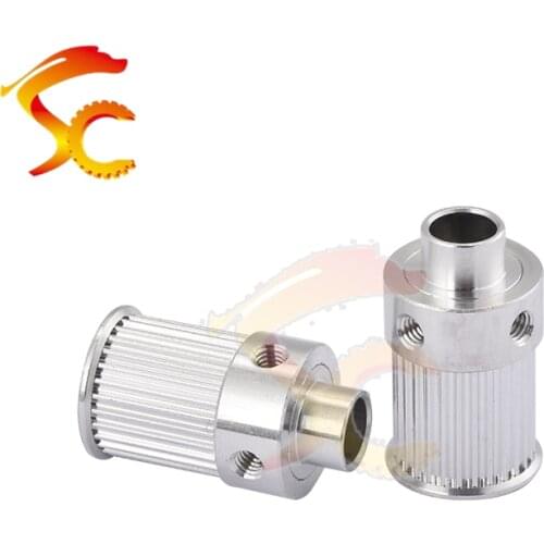 10pcs\lot 3D Printers Parts printer pulley GT2 28 teeth bore 8mm 2GT 28teeth timing pulley fit for GT2 belt width 15mm