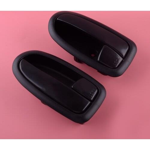 2Pcs Interior Door Handle Catch Black 82610-17010 82620-17010 Fit for Hyundai Matrix Lavita 2001 2002 2003 2004 2005 2006-2010