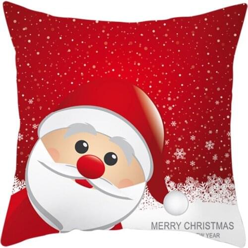 Fashion Christmas Pillow Case Two Sides Santa Claus Snowflake Printing Beauty Pillowcases Cover Women Men Case Boys Girls
