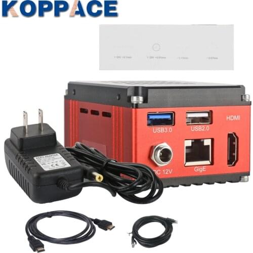 KOPPACE 8.3 Million Pixels HDMI HD 4K Digital Microscope Camera Take Photos Record Video Measure And Automatically Find The Edge