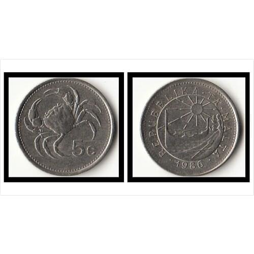 Malta 5 Cents Coins Europe New Original Coin Commemorative Edition 100% Real Rare Eu