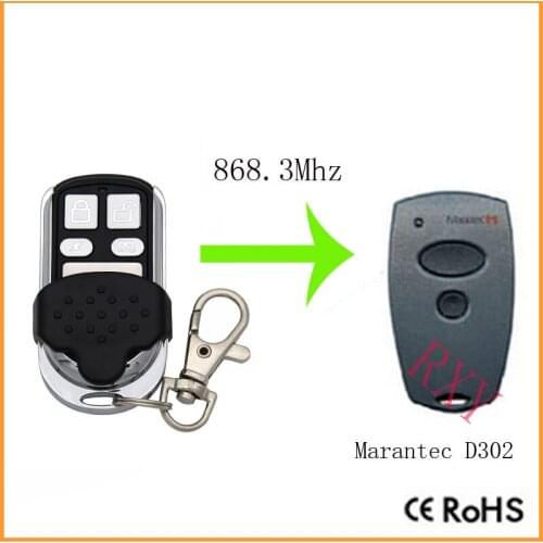 Marantec D302 remote control 868,3MHz Duplicator gate garage door Marantec D302 868.3mhz remote control with battery