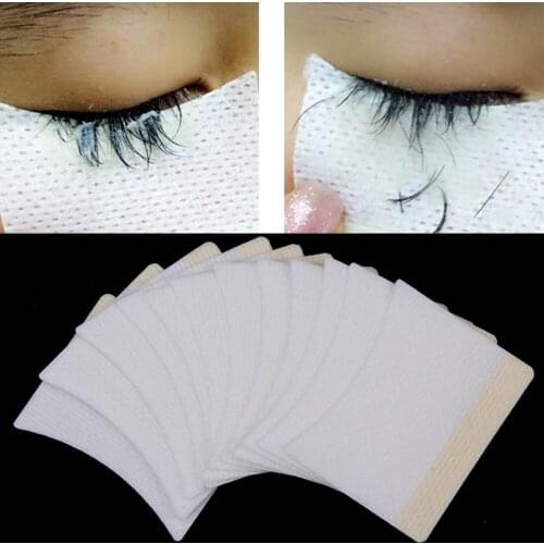 40/80Pcs Cotton Disposable Eye Patch For Eyelash Extensions Patches Under Eye Pads Tips Sticker Removing Grafting Makeup Tools