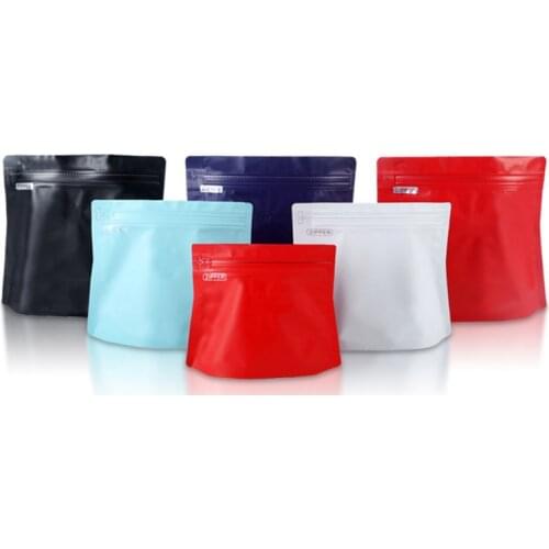 100pcs/lot Empty Tea Bag Aluminum Foil Tea Packaging Pouches Zipper Self Sealing Bags Gift Fruit Food Coffee Bean Packing Bag