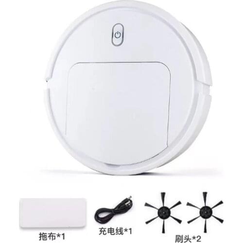 Vacuum Sweep Wet Mopping For Hard Floors Carpet Run 90mins USB Charge Washing Robot Cleaner