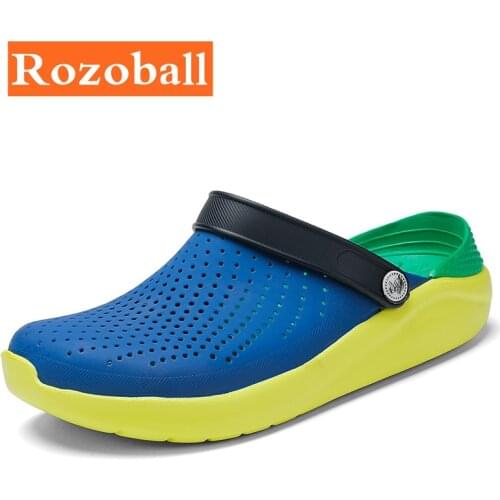 Summer Mens Sandals Beach Sports Big Size 46 Women Mens Slip-on Shoes Slippers Female Male Croc Clogs Crocks Men Water Mules