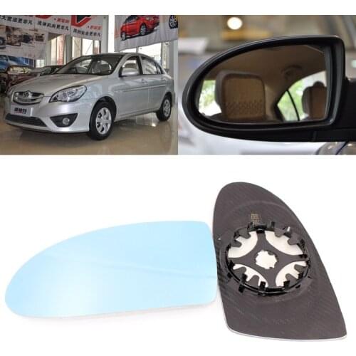 For Hyundai Accent Car Side View Door Wide-angle Rearview Mirror Blue Glass With Base Heated 2pcs