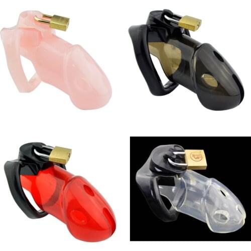 Standard BDSM Male Chastity Device Cock Cage With 3 Size Rings Brass Lock Locking Number Tags Sex Toys For Men Chastity Cage