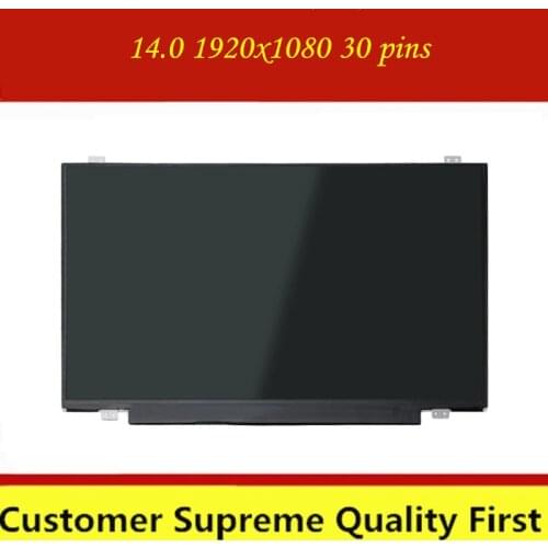 14.0'' IPS FHD LED LCD Screen Display Panel Matrix Replacement LP140WF1 SPU1 LP140WF1 (SP)(U1) NV140FHM N41 1920x1080 30 pins