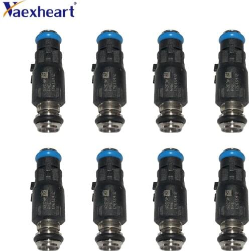 Lot of 8 42LB 12613412 Fuel Injectors For GMC Chevy 6.0L V8 ACDelco 217-3412