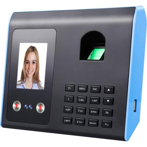 2.8 Inch HD TFT Intelligent Biometric Attendance Machine Face Fingerprint Password Employee Checking-in Recorder Office FA01