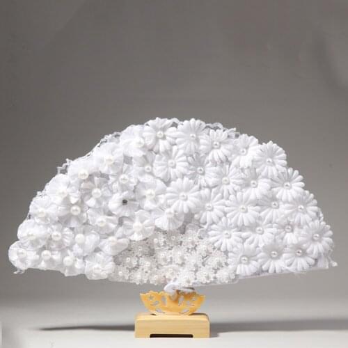 2021 ght Wedding Feather Fan Bride Handheld Feathers FanNon-Folding Fans Wedding Photo Shooting Performance Decoration Prop