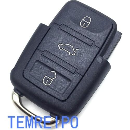 10pcs/lot remote key cover case Shell Replacement Cover 3 buttons for Vol kswagen Sko da without key head