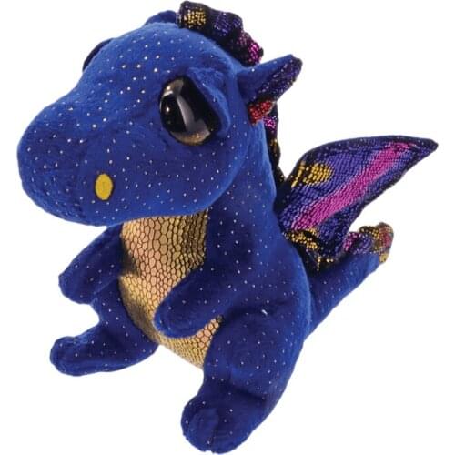 15cm Ty Big Glitter Eyes Stuffed Peas Plush Soft Saffire The Dragon Plush Animal Toys Stuffed Doll Gift