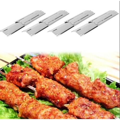 4PCS Adjustable Universal BBQ Grill Heat Tents Stainless Steel flame tamer barbecue Grilling Heating Replacement Tents
