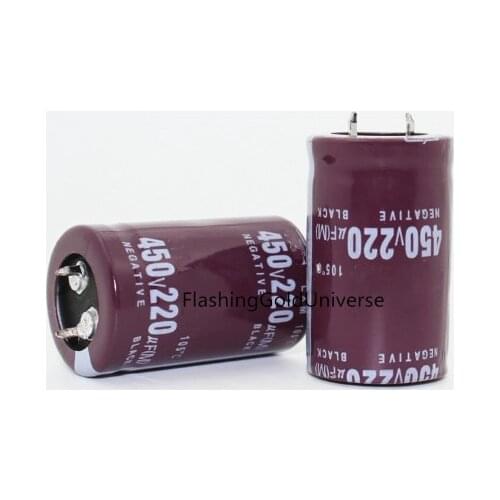 450V 220UF 220UF 450V Electrolytic Capacitor volume 25X40 30X30MM best quality