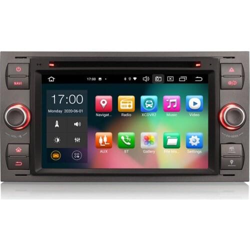7" Android 10.0 OS Car DVD Multimedia GPS Radio System Player for Ford Mondeo 2003-2007 & Transit 2005-2011 & Connect 2007-2009