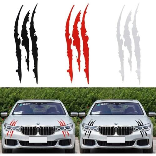 Car styling auto headlight scratch stripe decal sticker for Skoda Octavia Fabia Rapid Superb Yeti Roomster