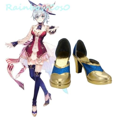 RainbowCos0 Free Shipping Cosplay Shoes Nelke and the Legendary Alchemists: Atelier of a New Land Nelke Boots Halloween