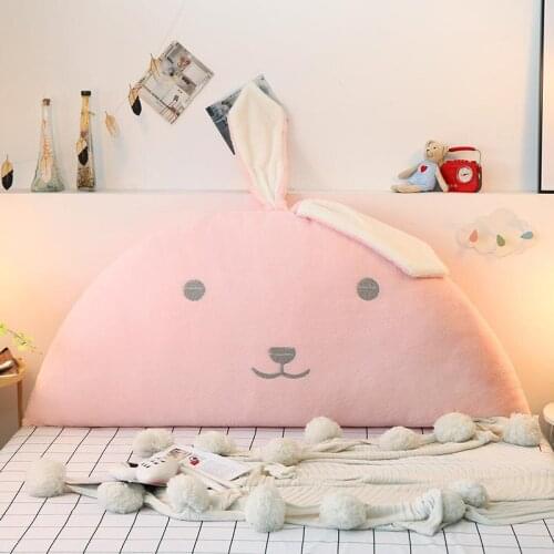 Big pillows with long ears and fluffy headboards, soft and comfortable, easy to remove cushions on the bed and sofa
