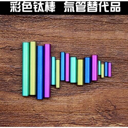 Color titanium rod titanium column fingertip gyroscope accessories EDC accessories