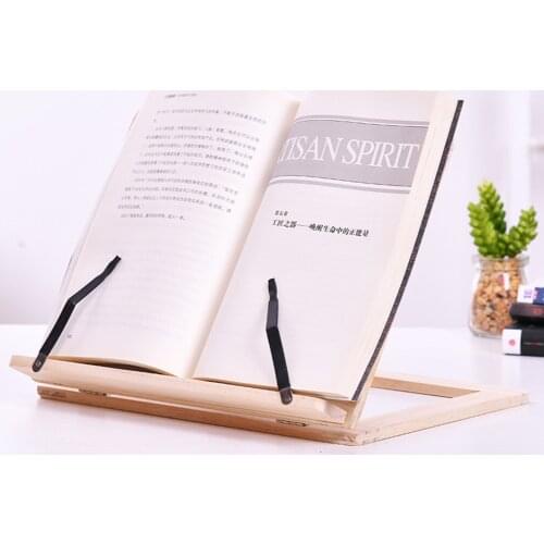 Wooden Frame Reading Bookshelf Bracket Book Reading Bookend Tablet PC Support Music Stand Wood Table Drawing Easel Stationery