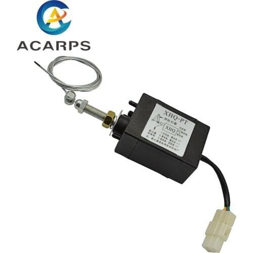 Normally Open DC 12V/24V Diesel Engine Flame Out Device Engine Stop Solenoid Valve XHQ-PT Power Off Pull Type Flameout Magnetic
