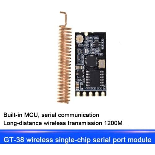 Gt-38 Wireless Single Chip Module Wireless Transceiver Module Serial Port 433mhz Si4438/si4463 Built-in Mcu Uart Interface