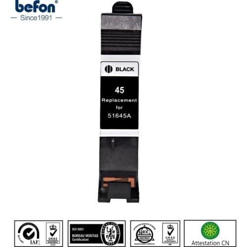 Befon Compatible 45 Cartridge Replacement for HP 45 HP45 Ink Cartridge Deskjet 710C 870CXI 830C 880C 890C 895CXI 930C 950C