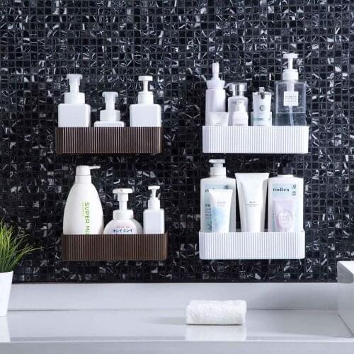 New Hot Bathroom Shelf Storage Drying Rack Wall Mouted Drainer Shelves Cosmetics Shampoo Holder Shower Caddy Organizer